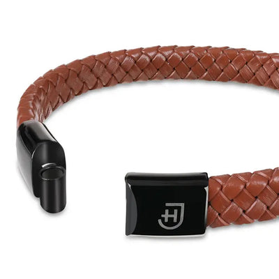 James Hawk Leather Bracelet - Camel - Smykke fra James Hawk hos The Prince Webshop