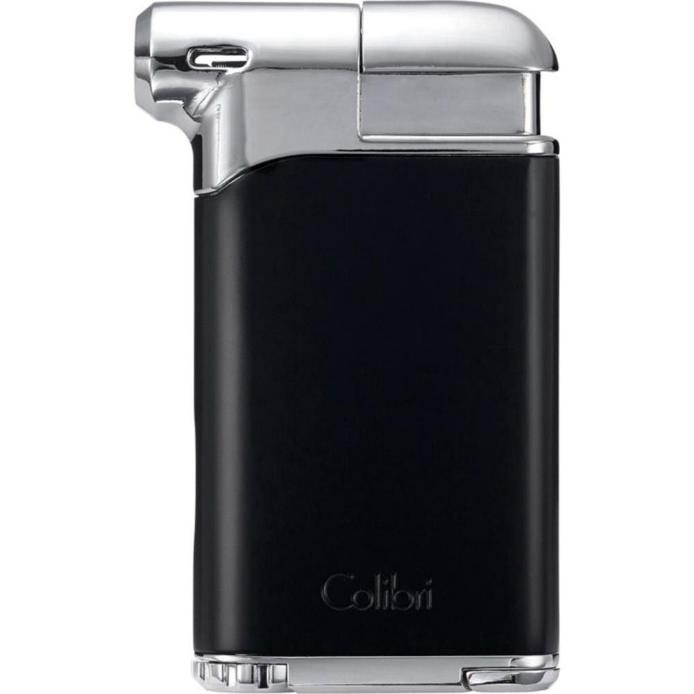 COLIBRI piezo pibe lighter "Pacific II" black/chrome - Lighter fra Colibri hos The Prince Webshop