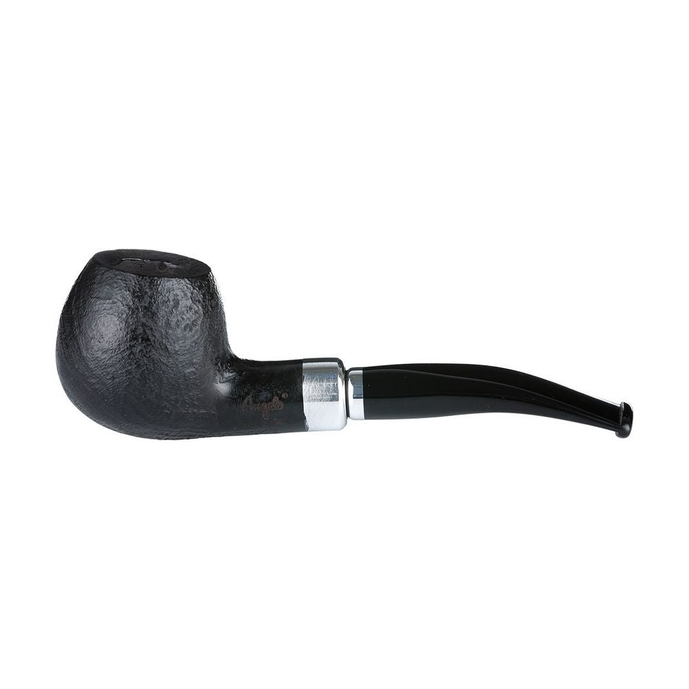 Angelo Lux Pipe - Black Matt Rustic - Slightly bent with Ring