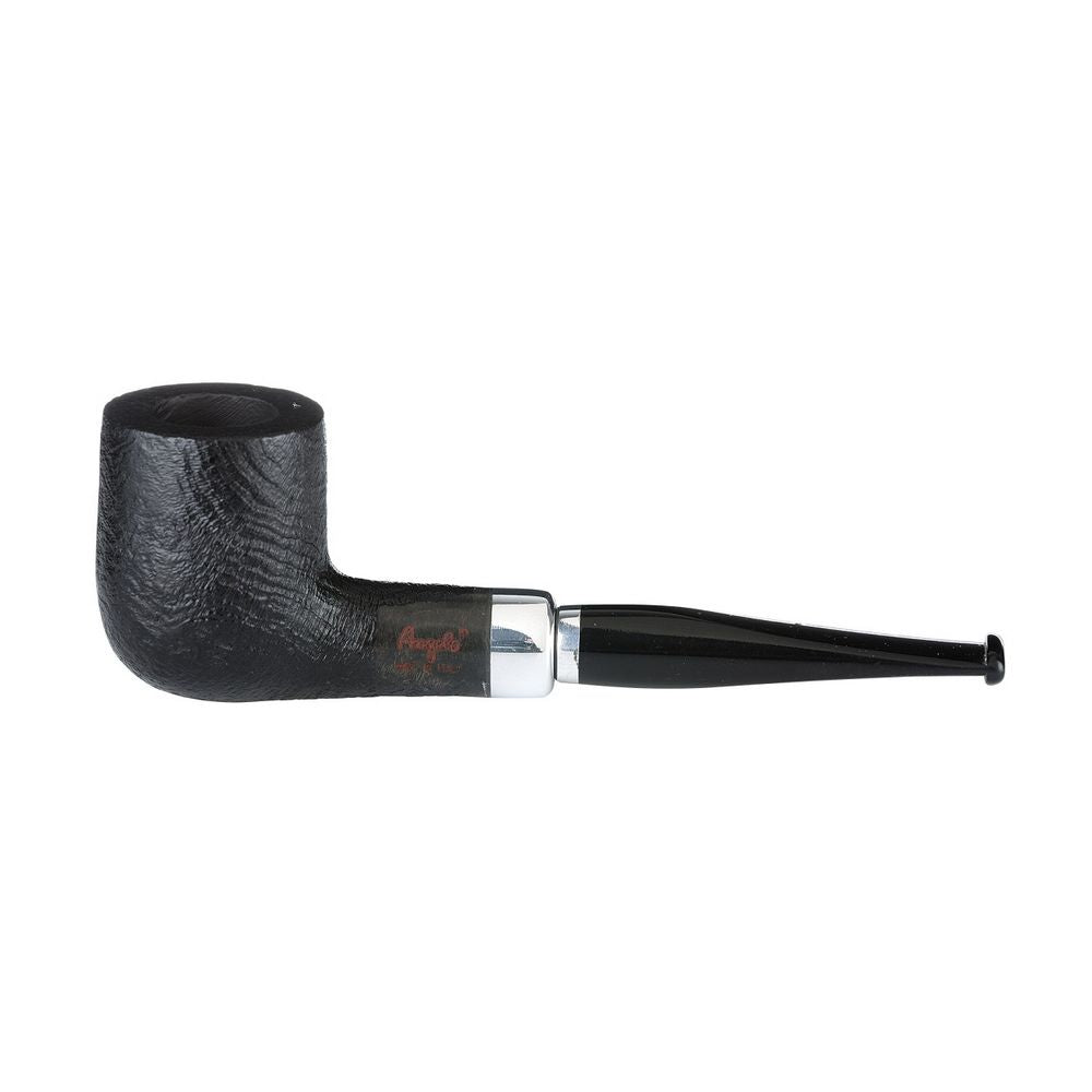Angelo Lux Pipe - Black Matt Rustic - Straight with Ring