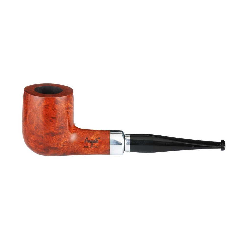 Angelo Lux Pipe - Light Brown Bruyere - Straight with Ring