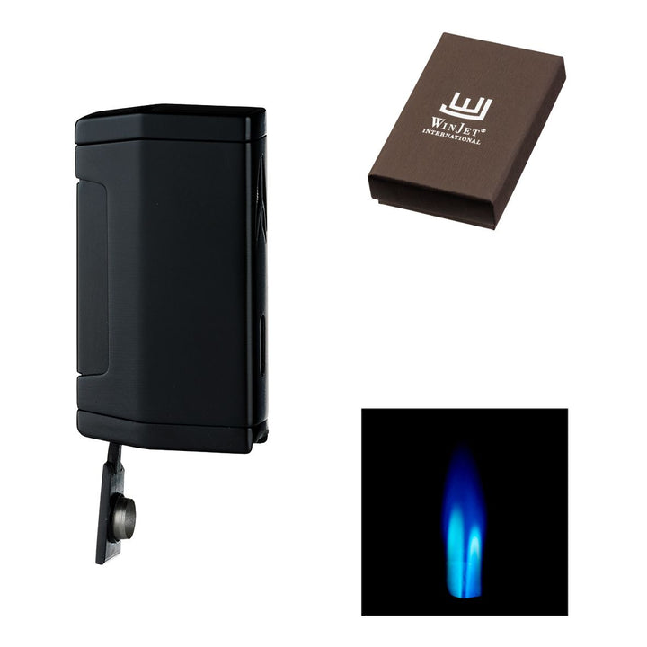 Winjet Premium 2 Jet Cigar Lighter Sort - Lighter fra Winjet hos The Prince Webshop