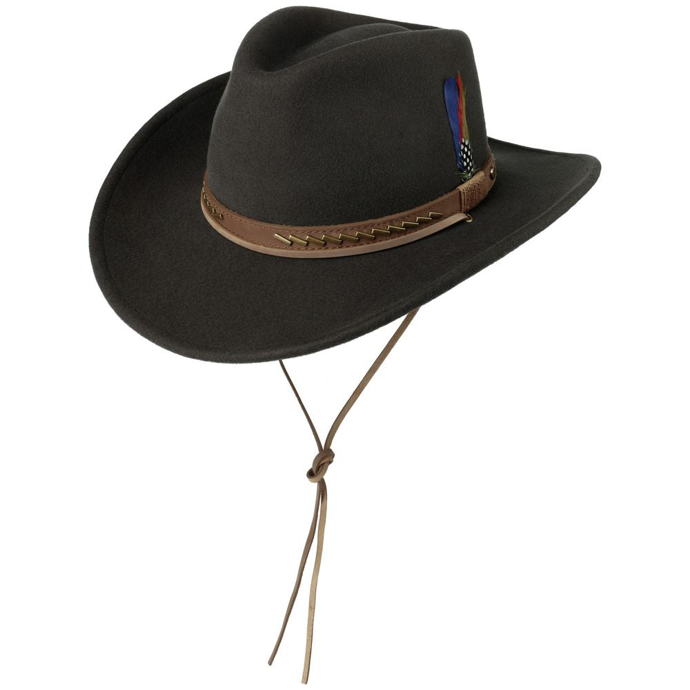 Stetson Western Woolfelt Cowboy Hat Koksgrå - Western Hat fra Stetson hos The Prince Webshop