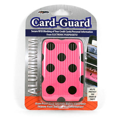 Aluminium Card-Guard Kortholder - Polka Dots - Kortholder fra Card Guard hos The Prince Webshop