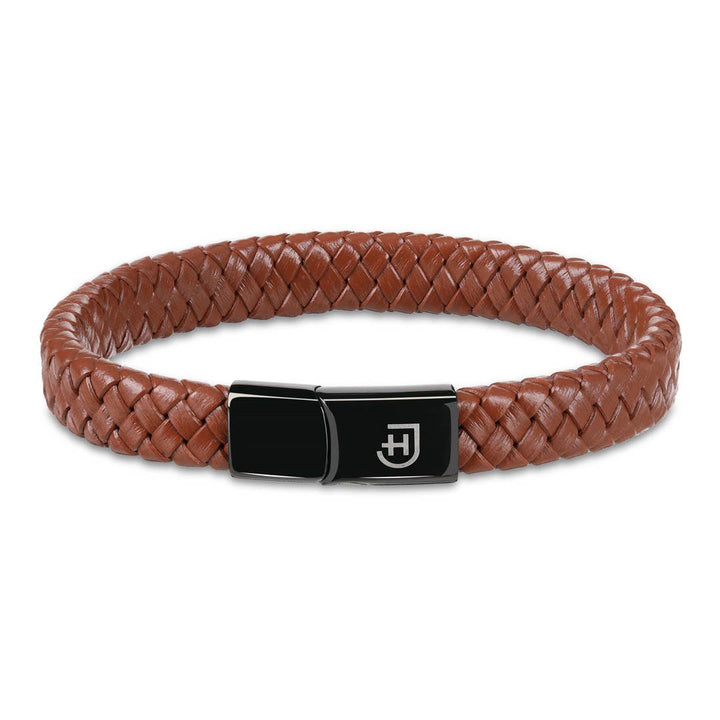 James Hawk Leather Bracelet - Camel - Smykke fra James Hawk hos The Prince Webshop