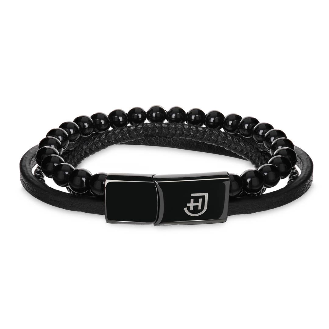 James Hawk Stack Bracelet - Black - Smykke fra James Hawk hos The Prince Webshop