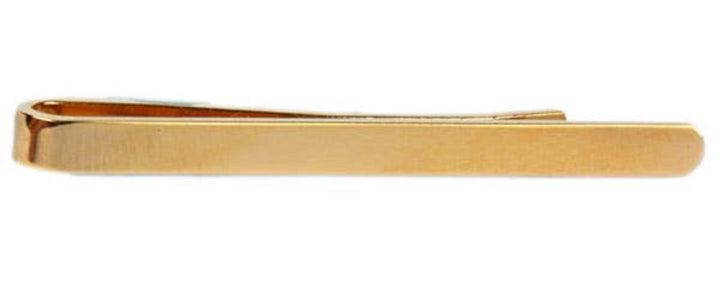 Dalaco - Incorporating David Aster - Plain Polished Gold Plated Tie Slide