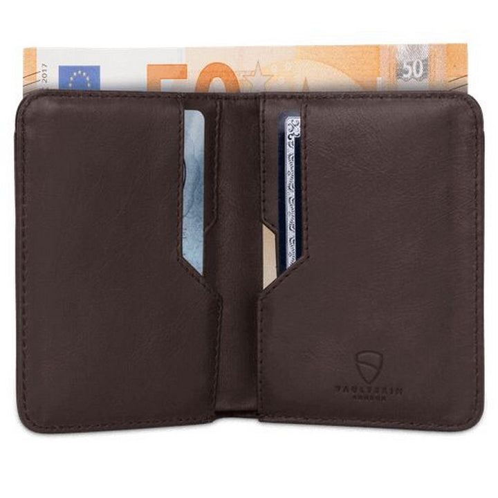 Vaultskin - CITY Card Wallet with RFID Blocking - Brun - Kortholder fra Vaultskin London hos The Prince Webshop