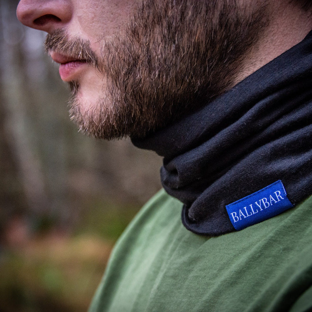 Ballybar Ireland Ram Neck Gaiter - Sort Halsvarmer - Halstørklæde fra Ballybar Ireland hos The Prince Webshop