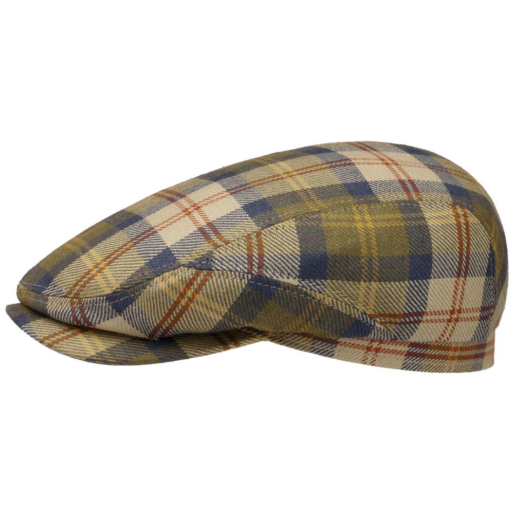 Stetson Driver Cap - Wool Silk Plaid Check - Flat Cap fra Stetson hos The Prince Webshop