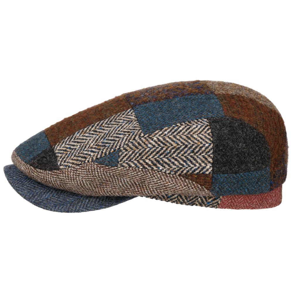 Stetson Driver Cap Patchwork - Vinterfarver - Flat Cap fra Stetson hos The Prince Webshop