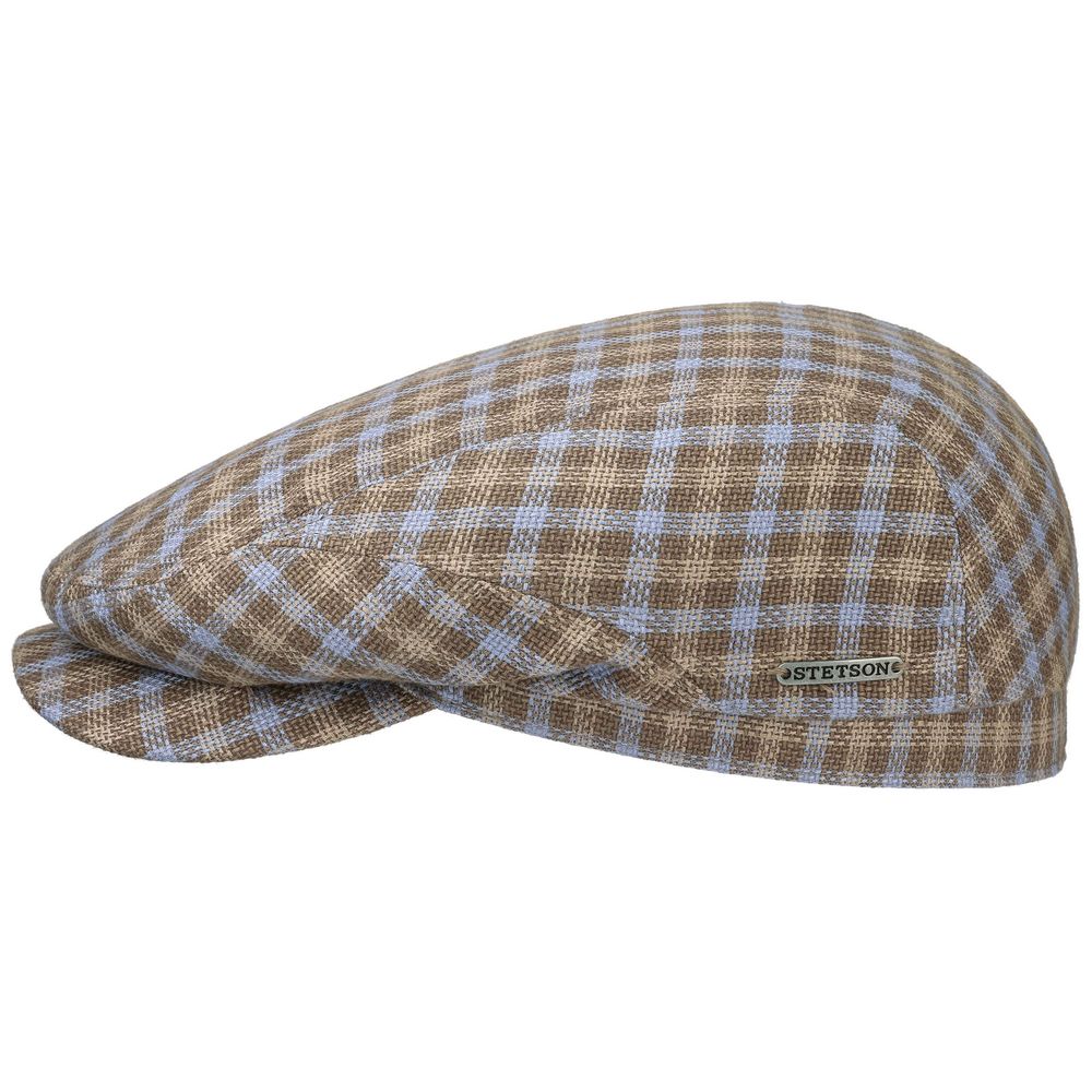 Stetson Driver Cap Brun-ternet Bomulds Sixpence - Flat Cap fra Stetson hos The Prince Webshop