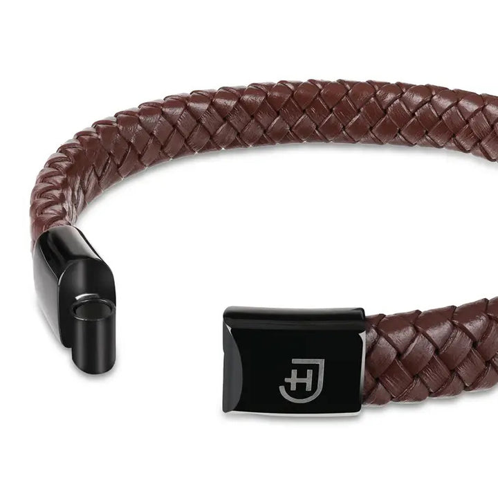 James Hawk Leather Bracelet - Brown - Smykke fra James Hawk hos The Prince Webshop