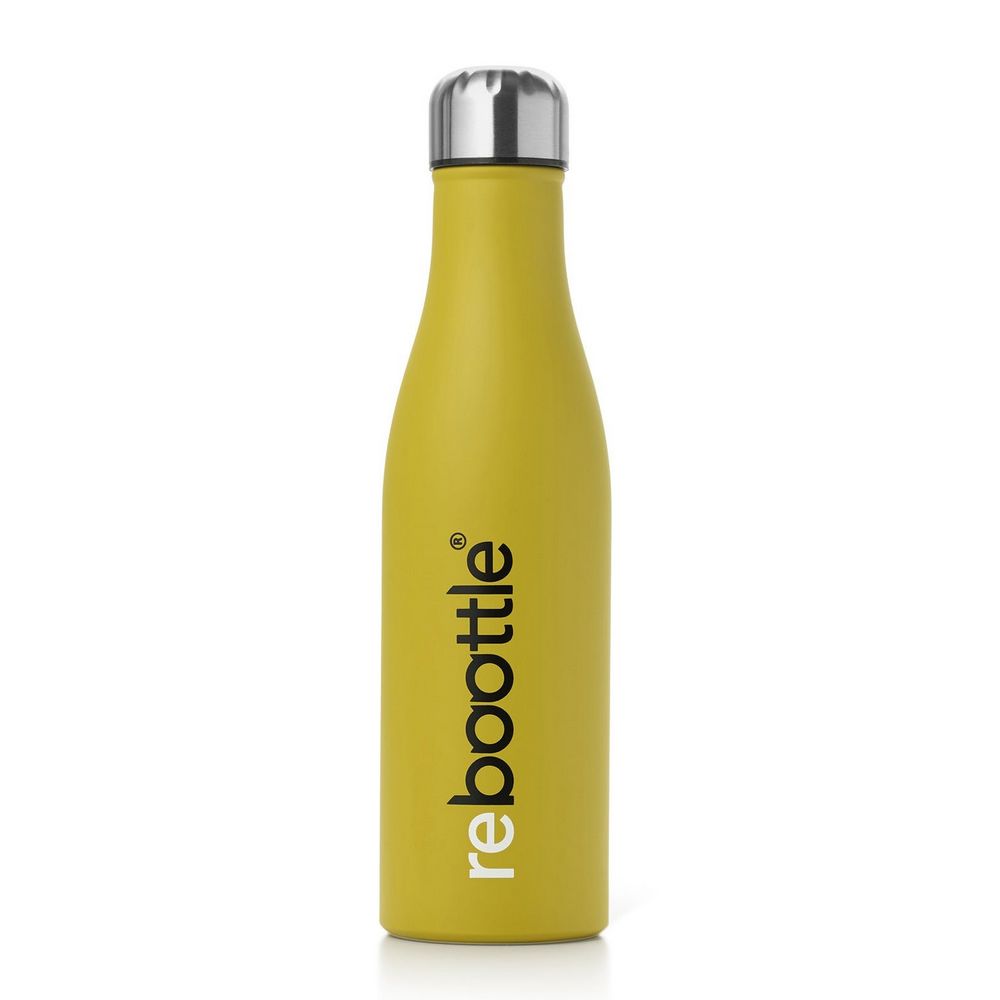 Rebootle Gul Thermo Flaske - 500 ml - Flasks fra REBOOTLE hos The Prince Webshop