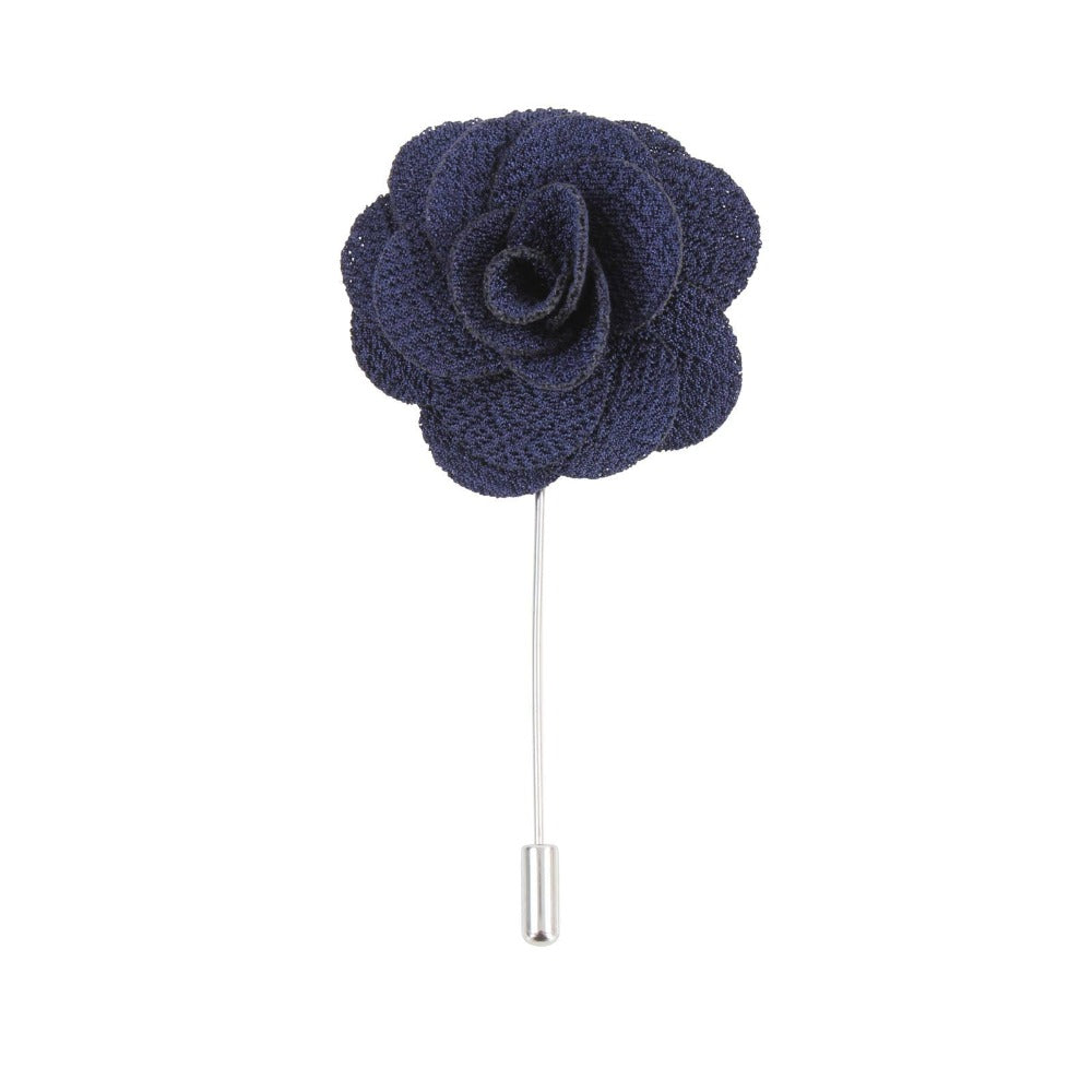 David Aster - Navy Flower Lapel Pin - Reversnål fra David Aster Collection hos The Prince Webshop