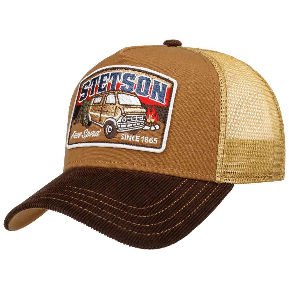 Stetson Vintage Trucker Cap Camping Free Spririt - Baseball Cap fra Stetson hos The Prince Webshop