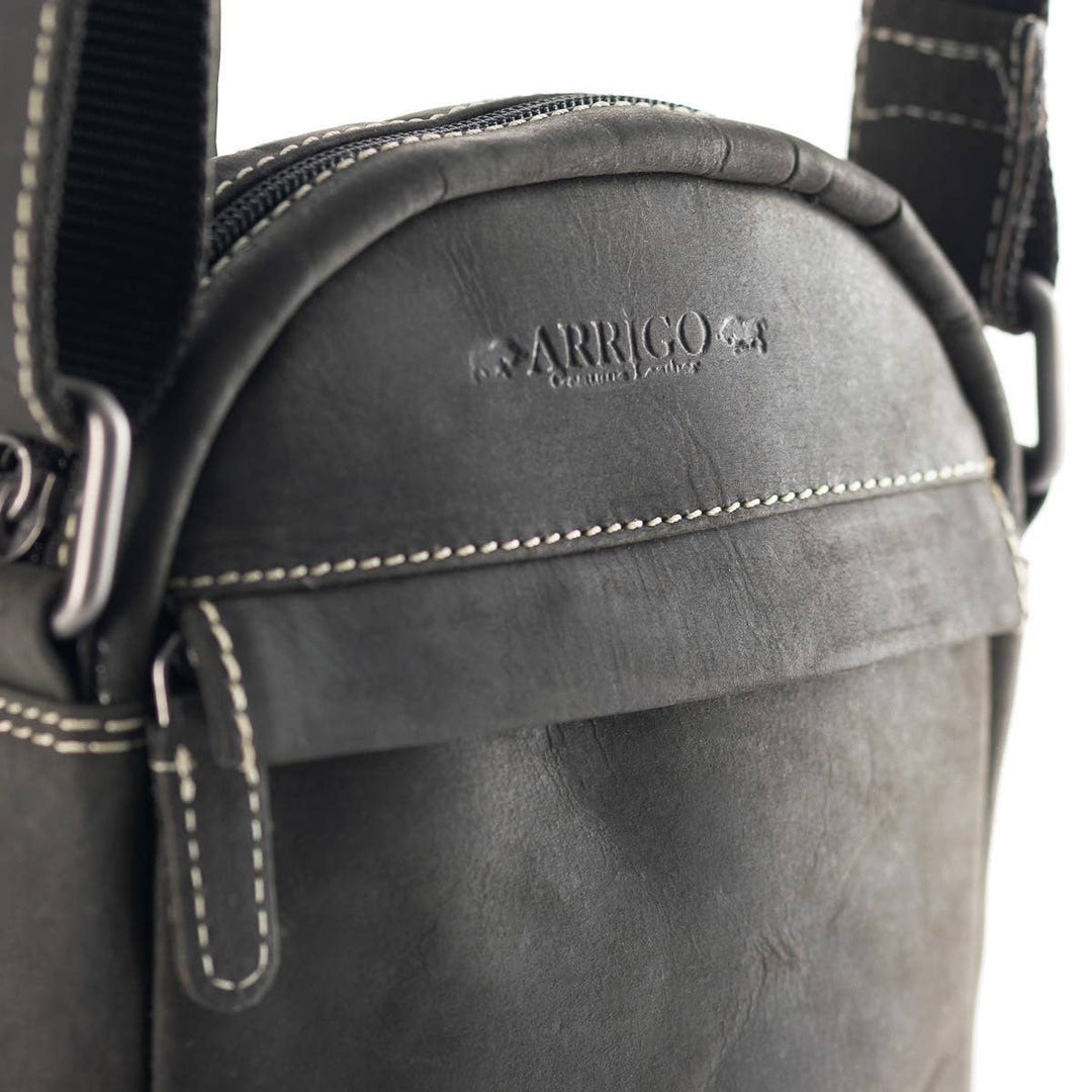 Arrigo Shoulder & Crossbody Bag - Buffalo Leather - Sort - Taske fra Arrigo hos The Prince Webshop