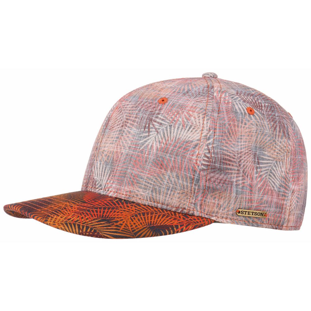 Stetson Baseball Cap Orange Palm Leaf - Baseball Cap fra Stetson hos The Prince Webshop