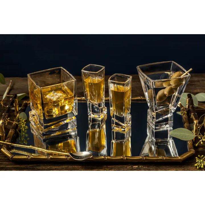 JoyJolt - Lacey Double Wall Whiskey Glasses - Whiskey Glas fra JoyJolt USA hos The Prince Webshop