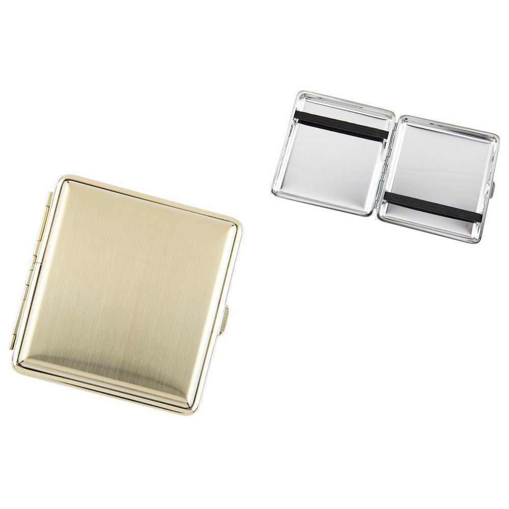 Angelo Cigarette Case - 20 King Size - Gold Rubber