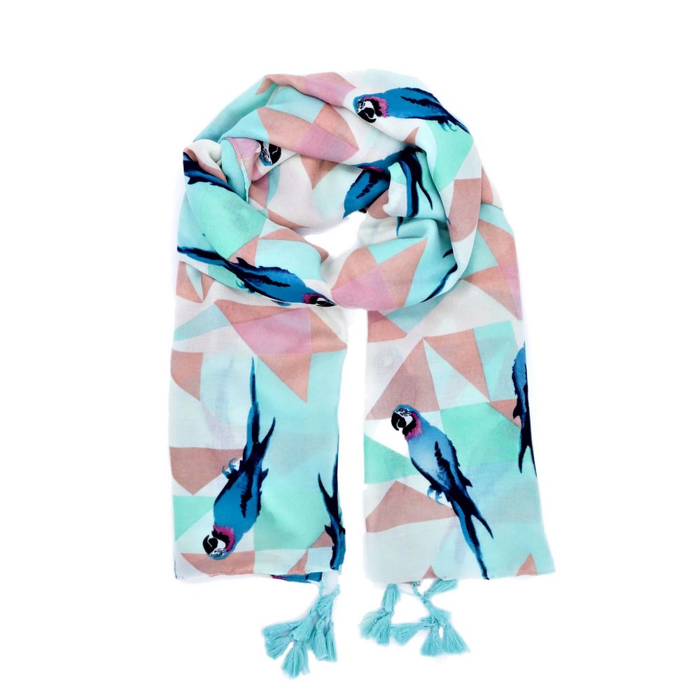 Scarf Designers - Happy Parrot Scarf - Halstørklæde fra Scarf Designers Berlin hos The Prince Webshop