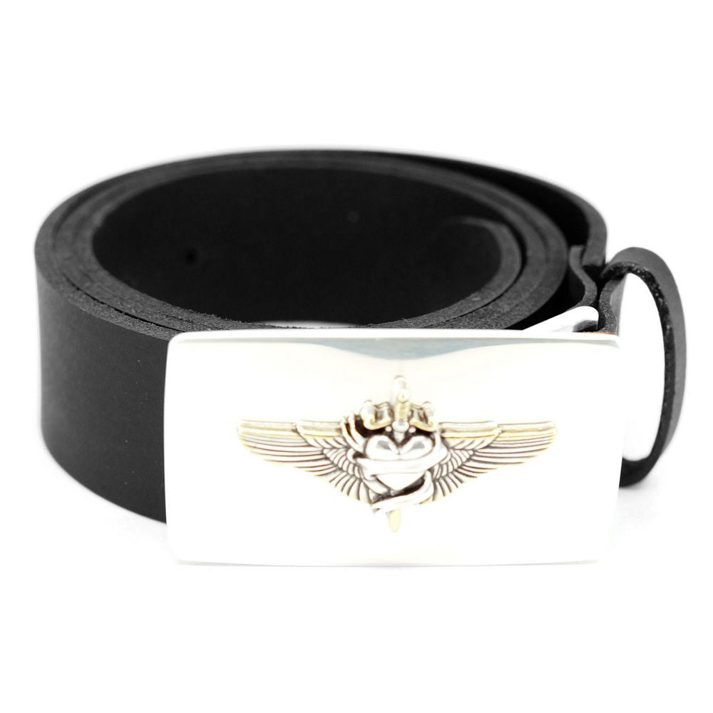 Sort Læder Bælte model Paul - Bælte fra The Leather Belt Co. hos The Prince Webshop