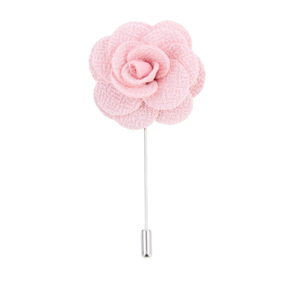 David Aster - Pink Flower Lapel Pin