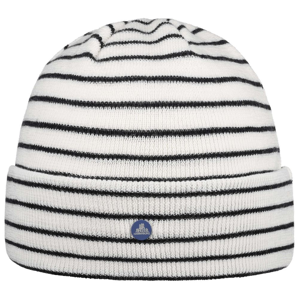 Hammaburg Blå & Hvid Stribet Beanie Hue & Halstørklæde - Hue & Halstørklæde fra Hammaburg hos The Prince Webshop