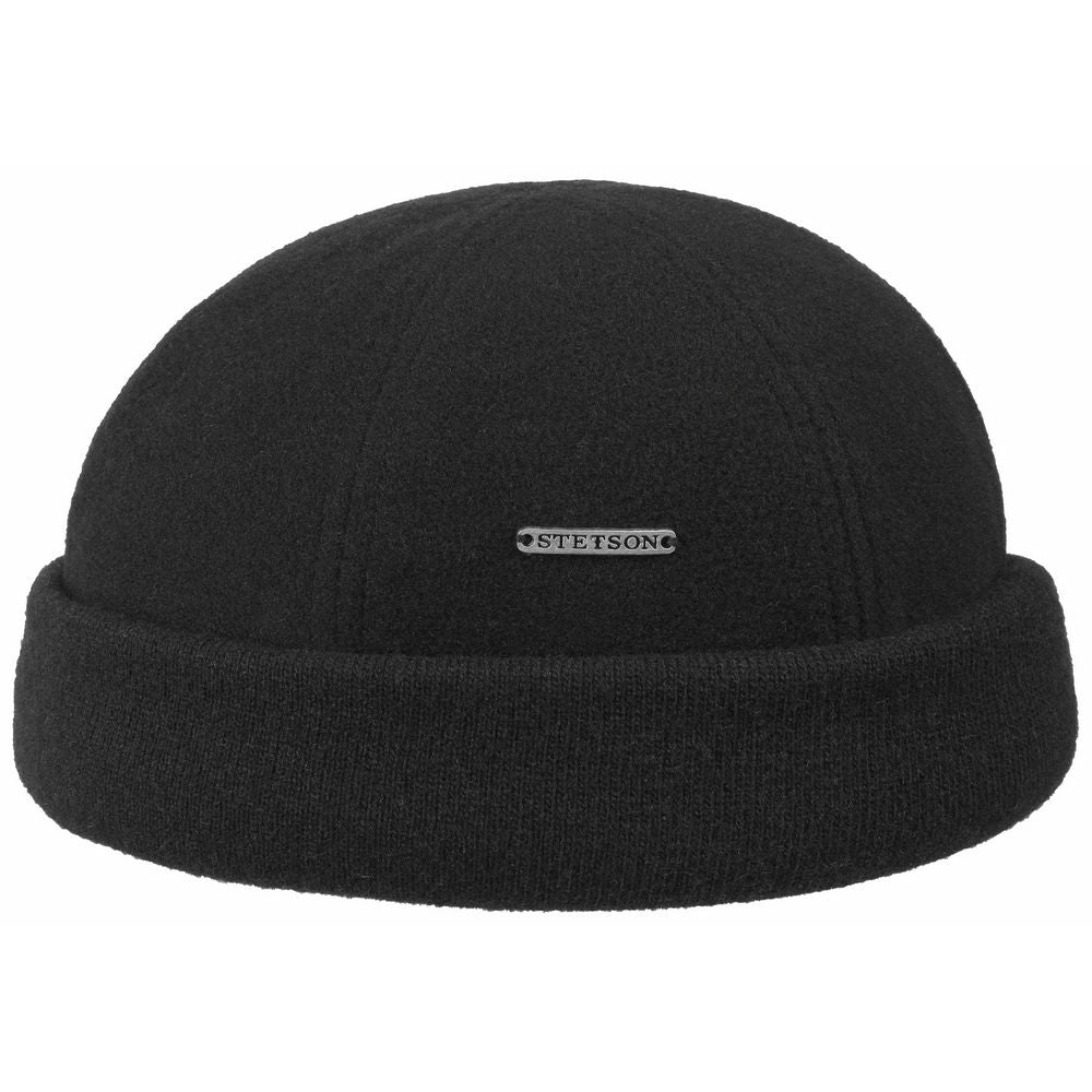 Stetson Docker Wool Cashmere - Sort - Docker Cap fra Stetson hos The Prince Webshop