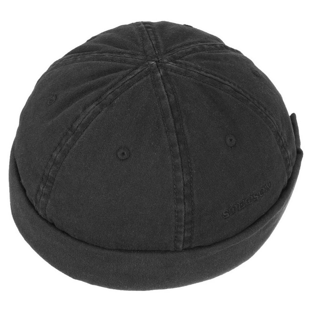 Stetson Docker Cotton - Sort Bomulds Cap - Docker Cap fra Stetson hos The Prince Webshop