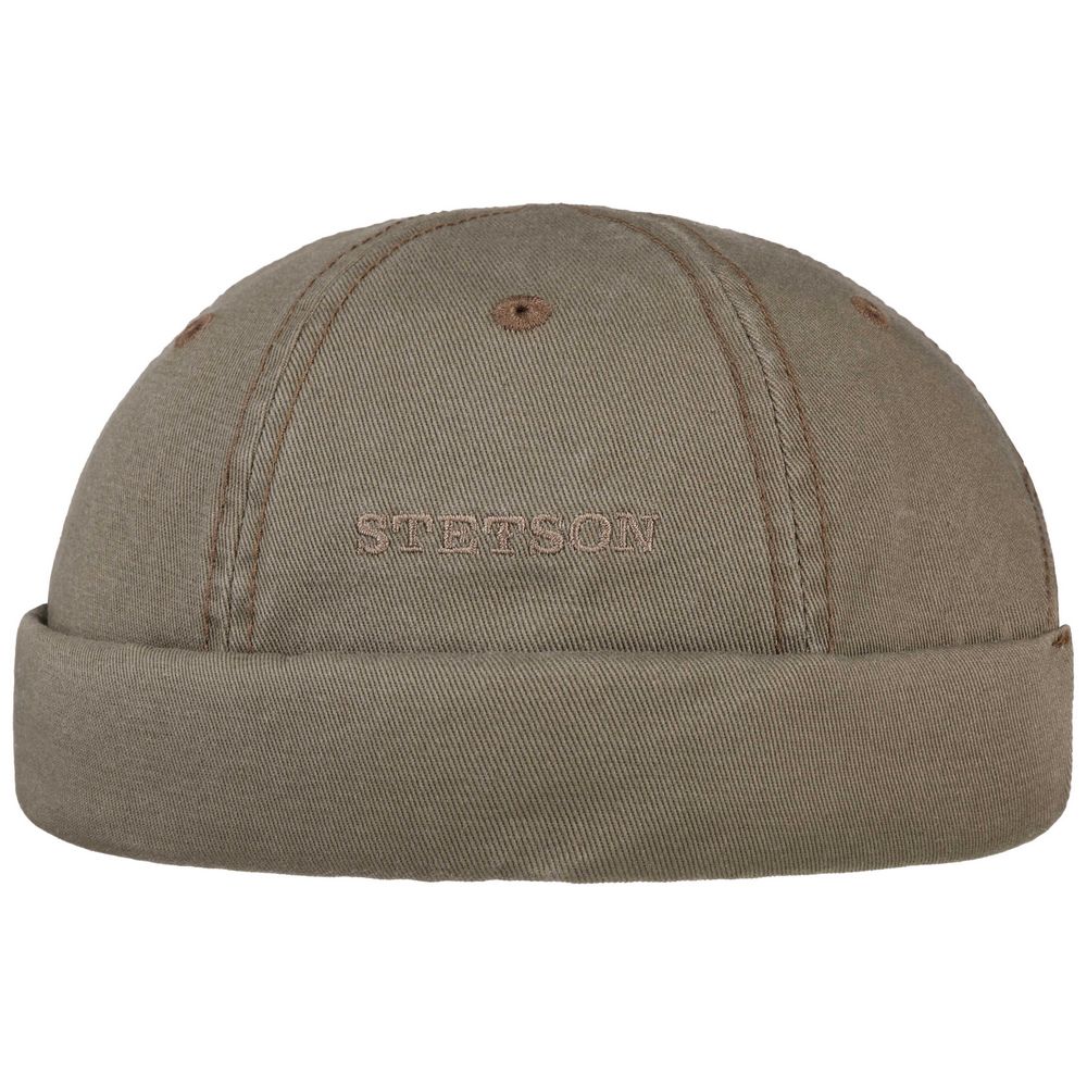 Stetson Docker Cotton - Khaki Bomulds Cap - Docker Cap fra Stetson hos The Prince Webshop