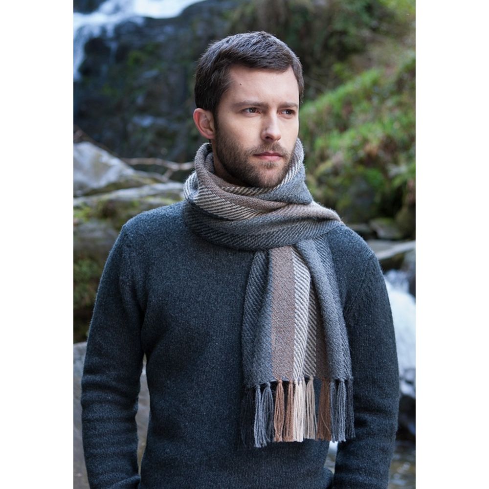 Mucros Weavers Alpaca Scarf A18 Halstørklæde - Halstørklæde fra Mucros Weavers Killarney hos The Prince Webshop