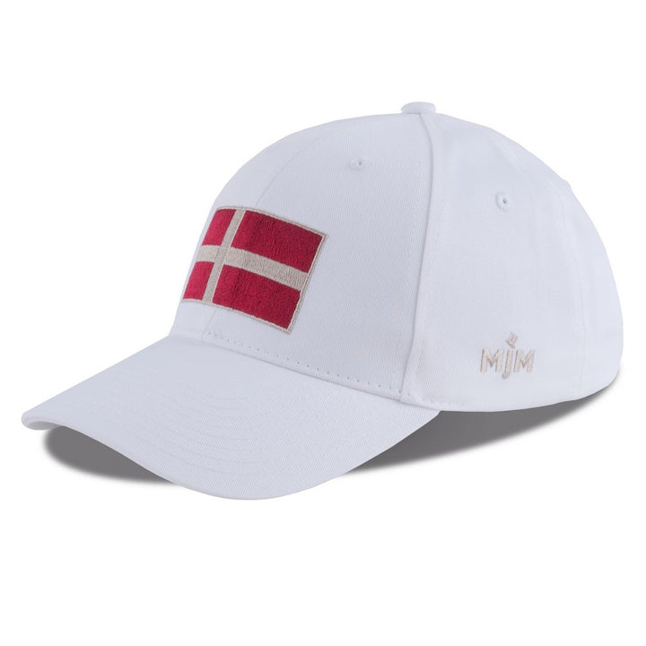 MJM DK Dannebrog Baseball Cap - Valkoinen