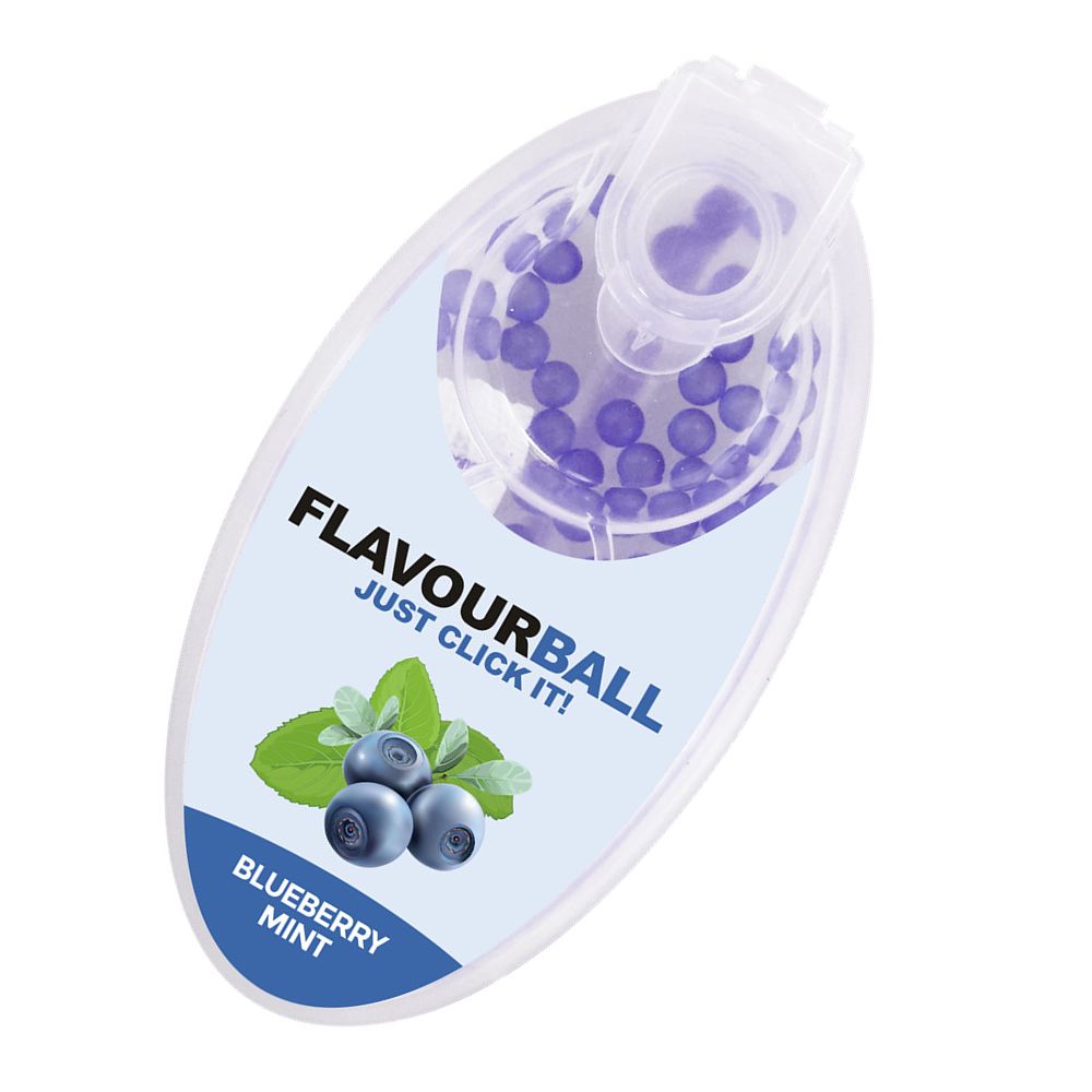 100 stk Cool Blueberry Mint Flavour Balls i Pod - Aroma Kugler fra FLAVOUR BALLS hos The Prince Webshop