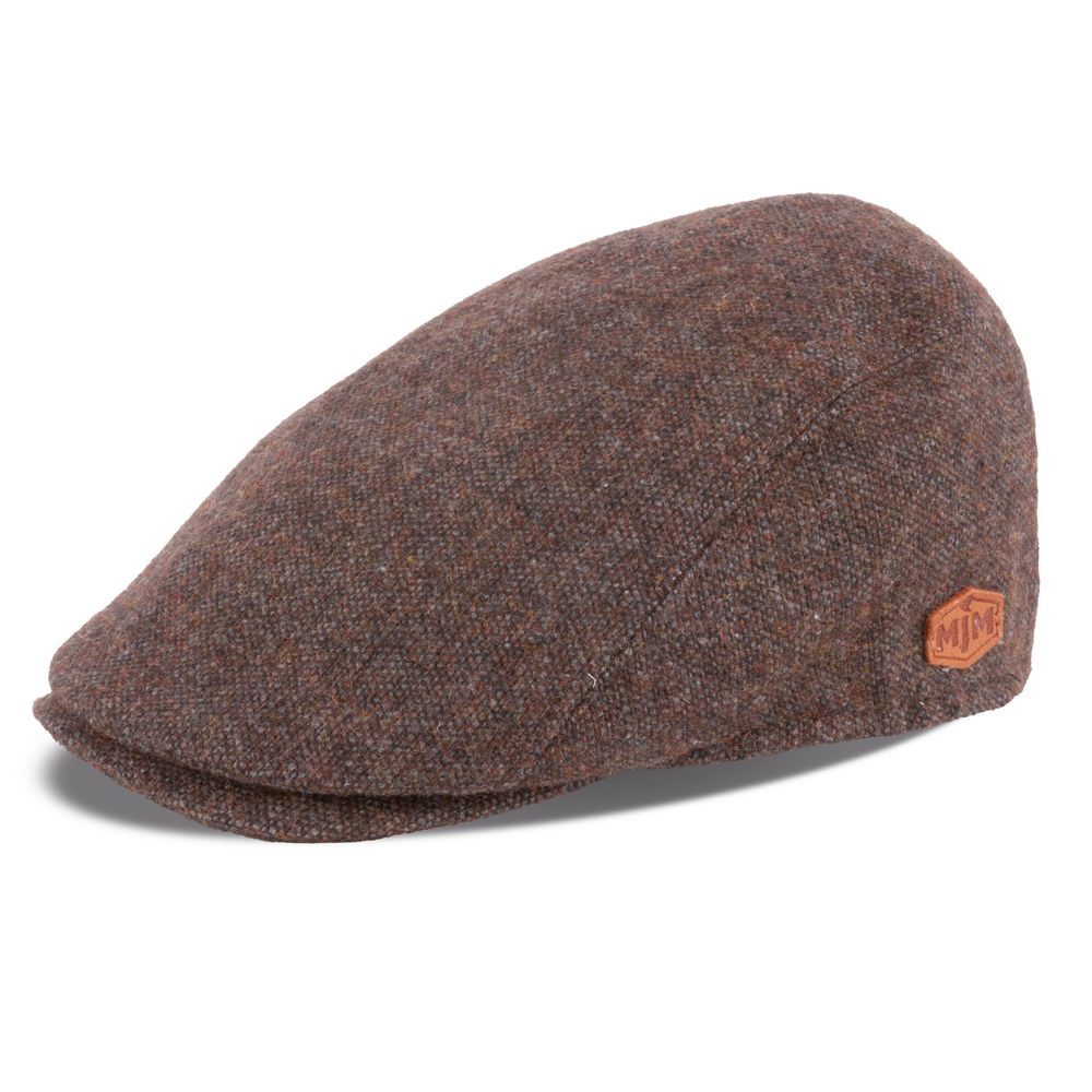 MJM BANG 88 Flat Cap - Brun Uldmix Sixpence - Flat Cap fra MJM Hats hos The Prince Webshop