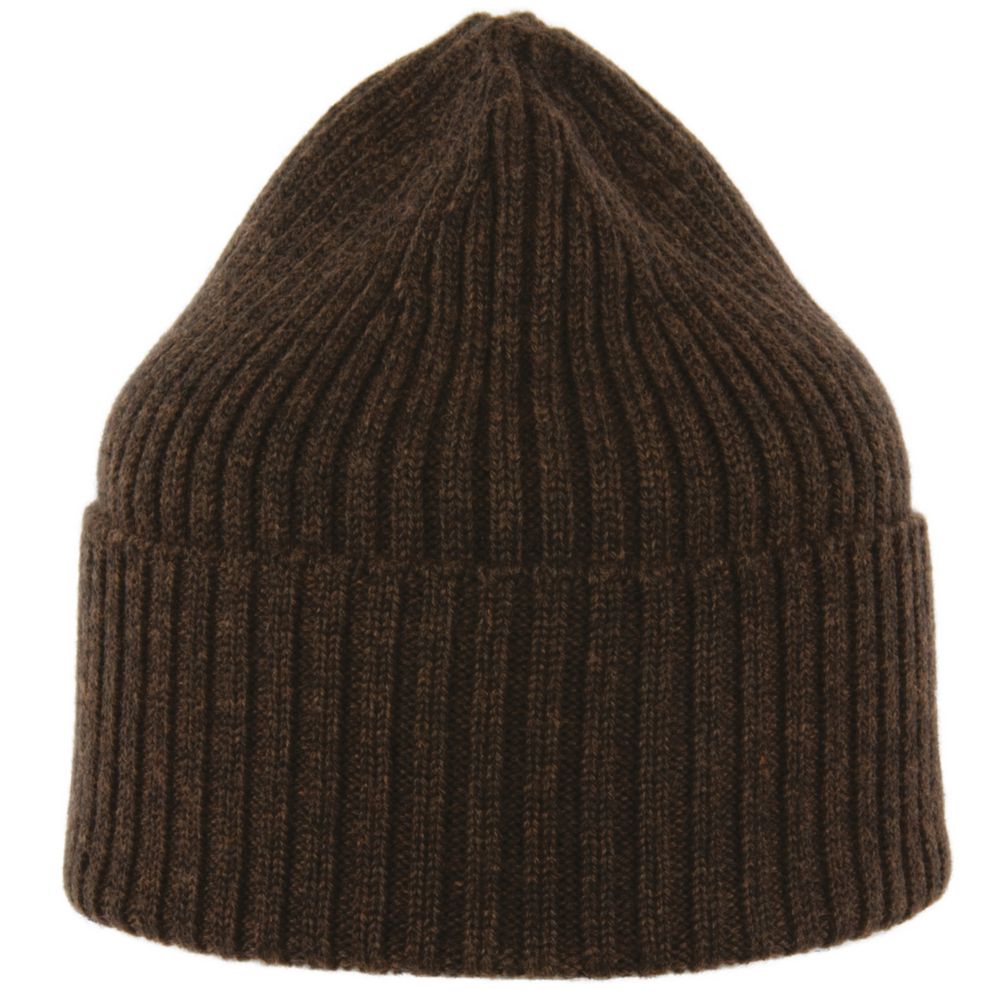 MJM Beanie i 100% Merino Uld - Mørkebrun Hue - Hue fra M.J. MICHAELSEN A/S hos The Prince Webshop