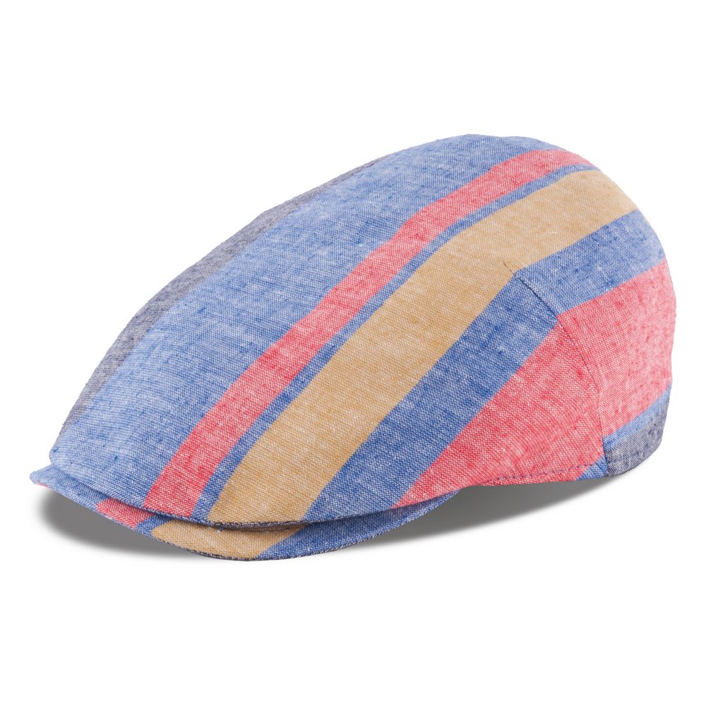 MJM Blue Line Bapa – Linen Flat Cap - Flat Cap fra MJM Hats hos The Prince Webshop