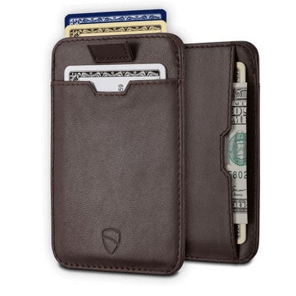 Vaultskin Chelsea Card Holder - Brun Minimalist Pung - Kortholder fra Vaultskin London hos The Prince Webshop