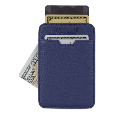 Vaultskin Chelsea Card Holder - Navy Minimalist Pung - Kortholder fra Vaultskin London hos The Prince Webshop
