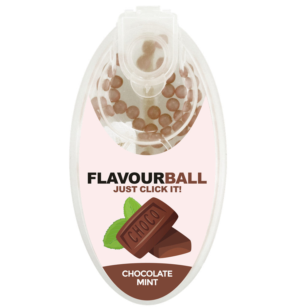100 stk Chocolate Mint Flavour Balls i Pod - Aroma Kugler fra FLAVOUR BALLS hos The Prince Webshop