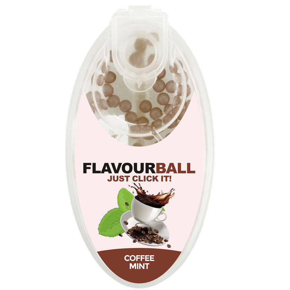 100 stk Cool Coffee Mint Flavour Balls i Pod - Aroma Kugler fra FLAVOUR BALLS hos The Prince Webshop