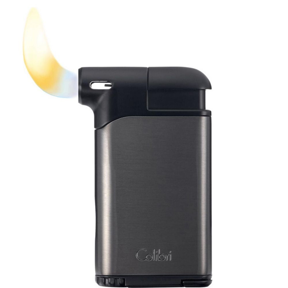 COLIBRI piezo pibe lighter "Pacific II" antracit/black - Lighter fra Colibri hos The Prince Webshop