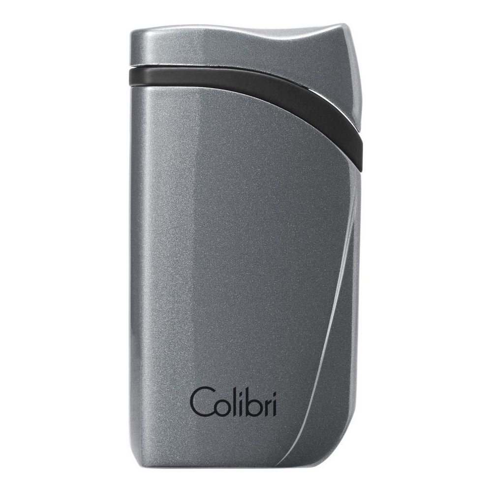 COLIBRI lighter Falcon - charcoal metallic angled jet flame - Lighter fra Colibri hos The Prince Webshop