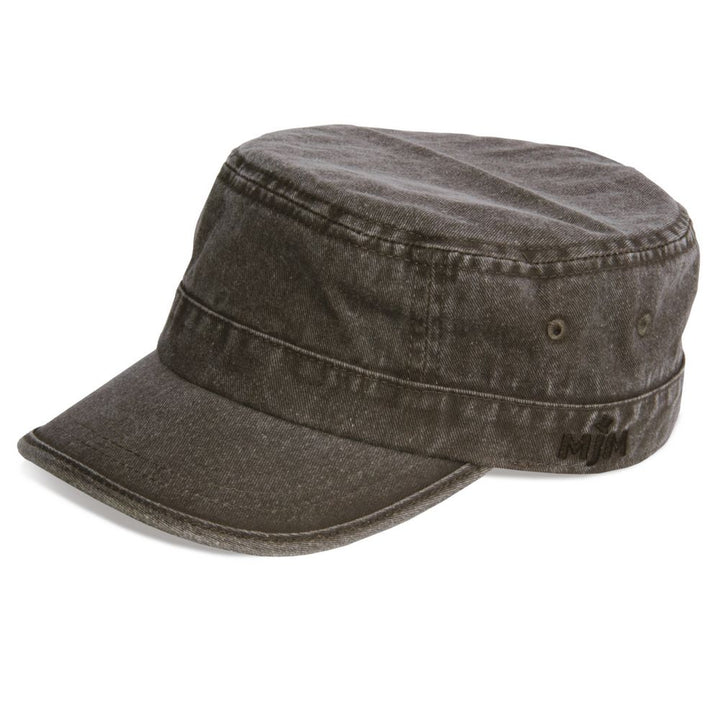 MJM CUBA Army Cap Dyed Cotton Twill - Grøn