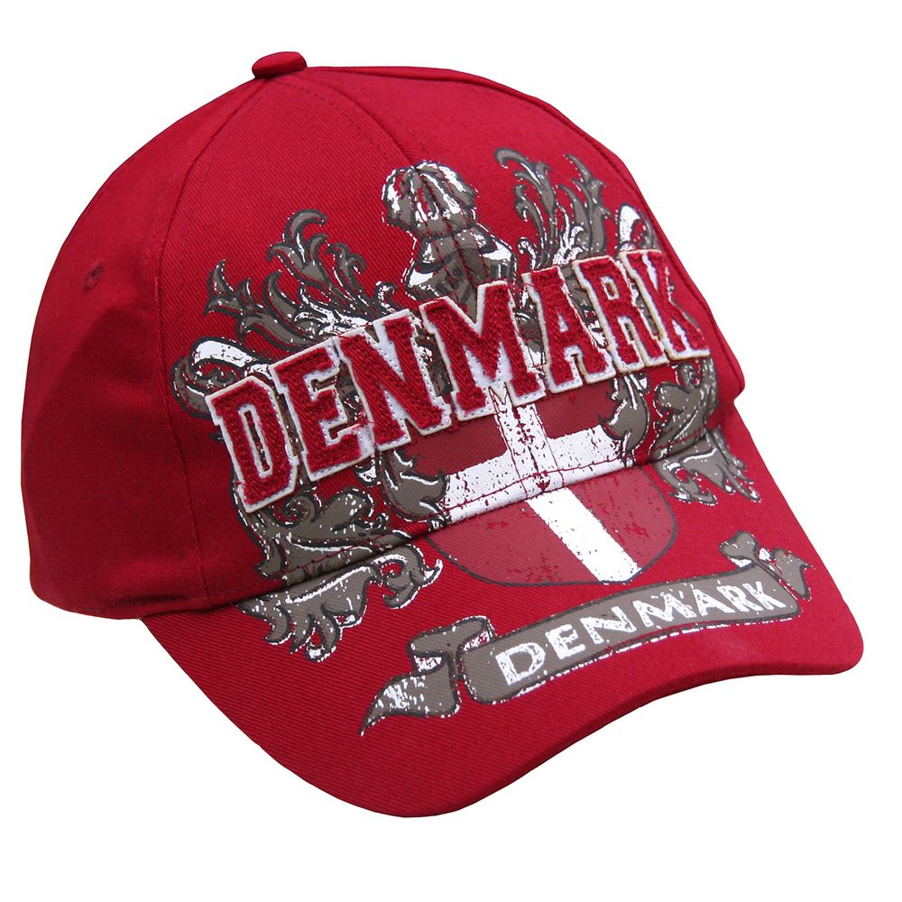 Denmark Coat of Arms Baseball Cap - Baseball Cap fra Memories of Denmark hos The Prince Webshop