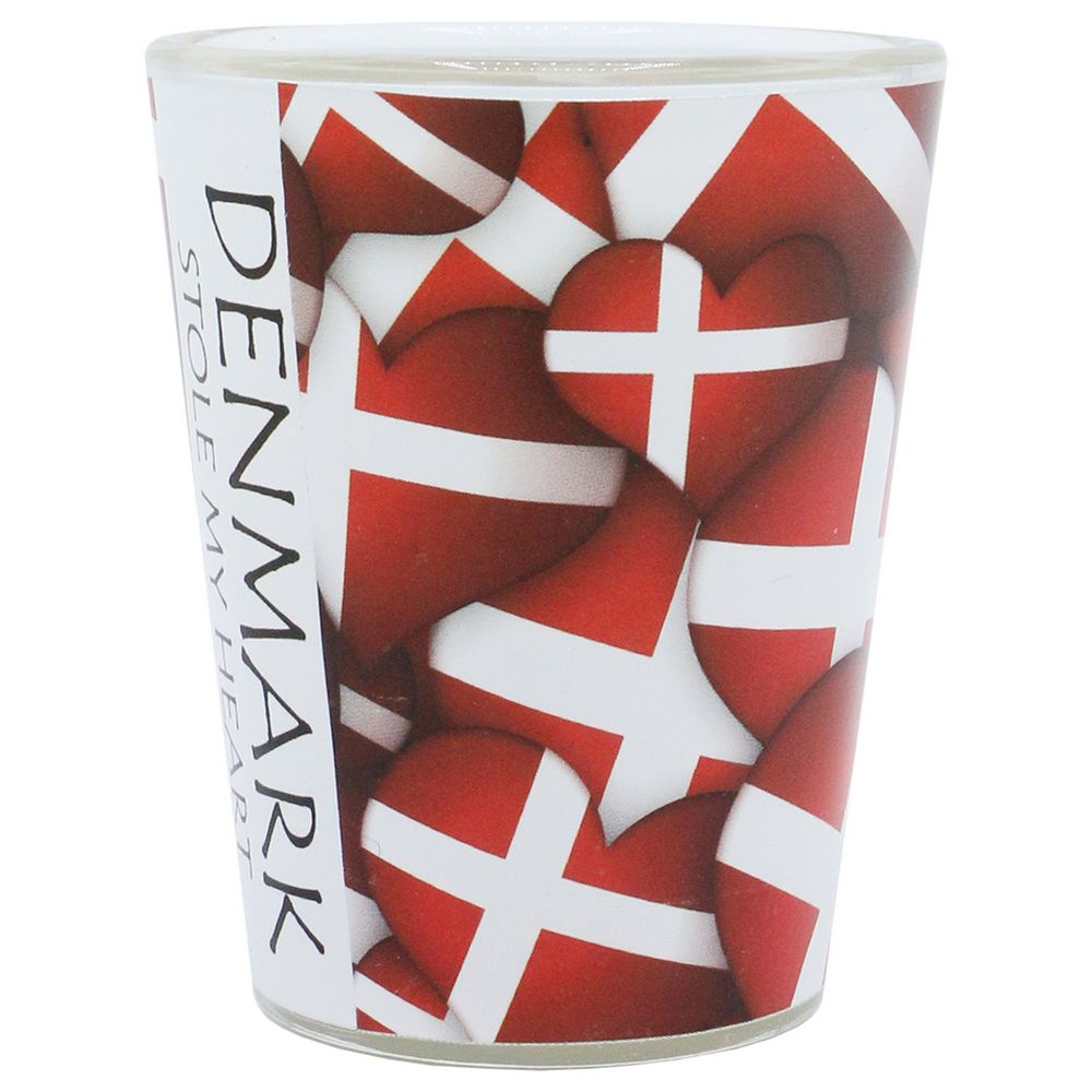 Shot Glas - Denmark Hearts - Shotglas fra Memories of Denmark hos The Prince Webshop