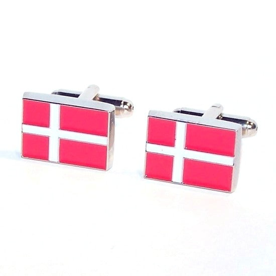 Manchetknapper Dannebrog - Manchetknapper fra Creative Cufflinks hos The Prince Webshop