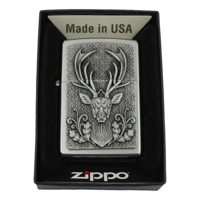 Stag Deer Head Zippo Lighter - Zippo Lighter fra Zippo hos The Prince Webshop