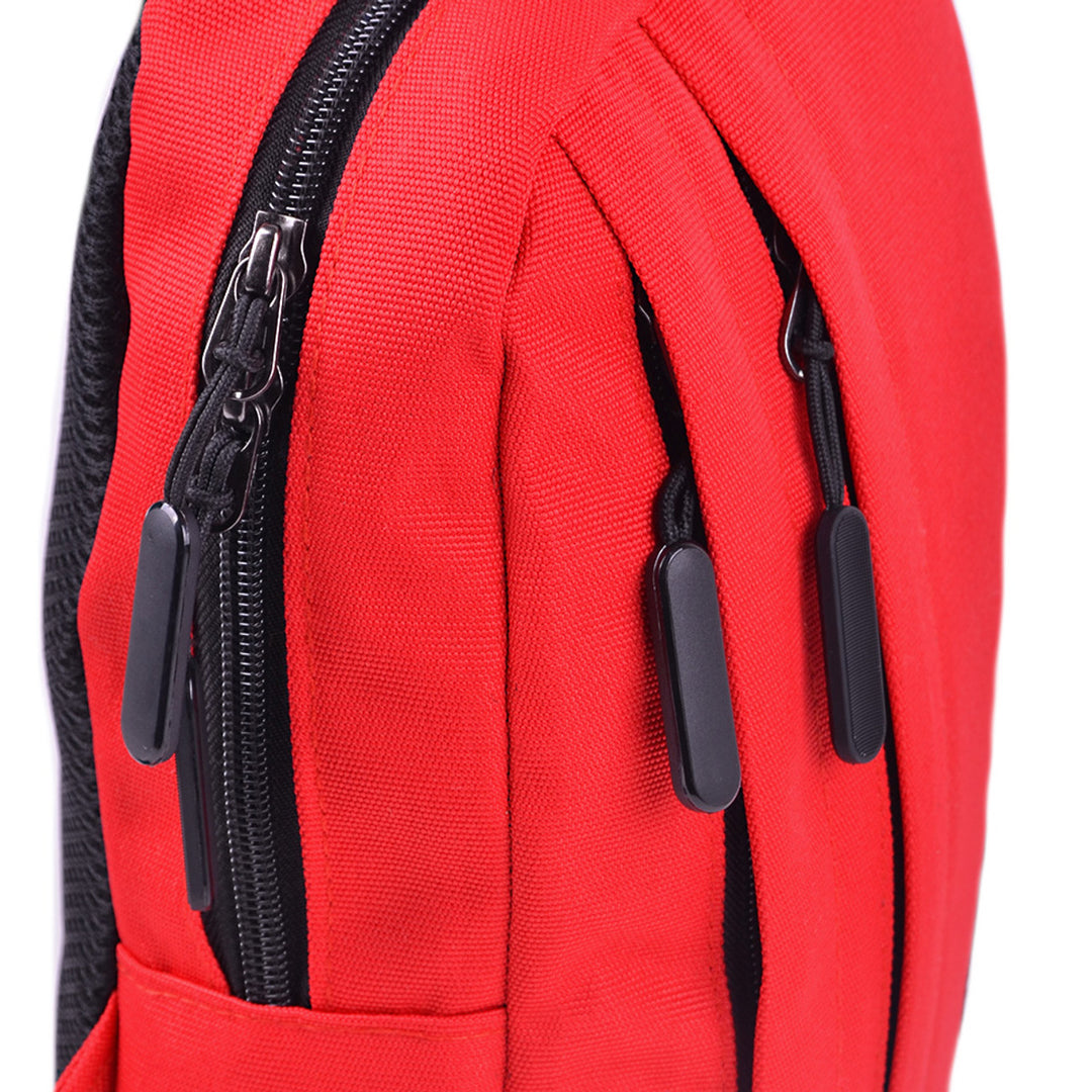 Westend Canvas Crossbody Sling Backpack - Reversible Strap, Charcoal, Small Daypack For Hiking & Travel