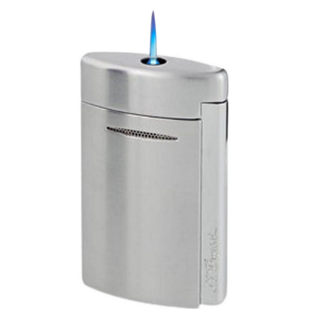 DUPONT MINIJET 3 - Brushed Chrome Jet Lighter - Lighter fra Dupont hos The Prince Webshop